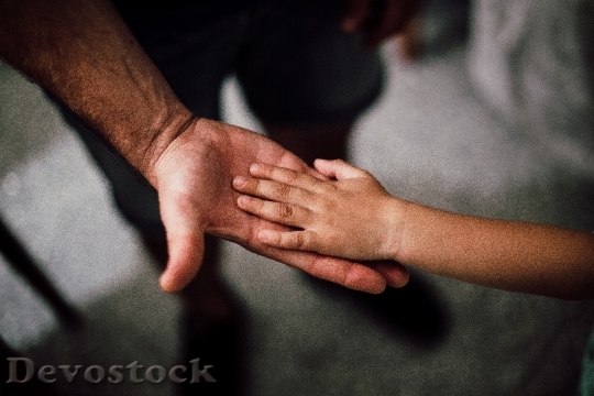 Devostock Man Hands Love 12552