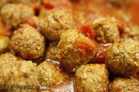 Devostock Meat Balls Food Spicy
