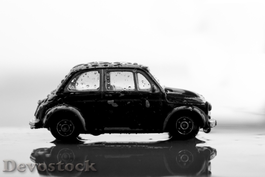Devostock Miniature Car Closeup Water