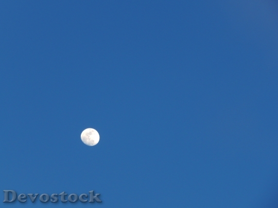 Devostock Moon Blue Sky Sky 1