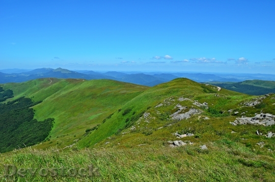 Devostock Mountains Landscape View Panorama 2