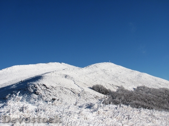 Devostock Mountains Landscape Winter Nature