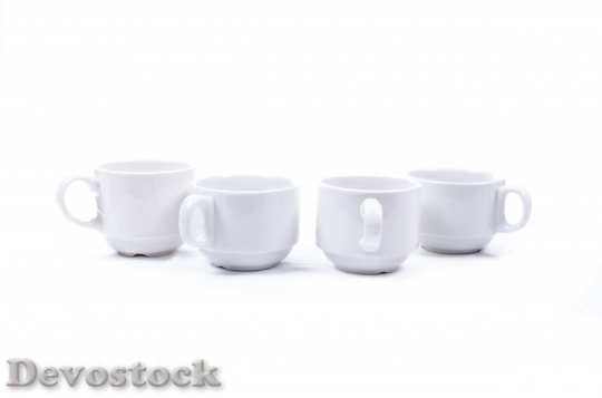 Devostock Mug Cup White Porcelain 0