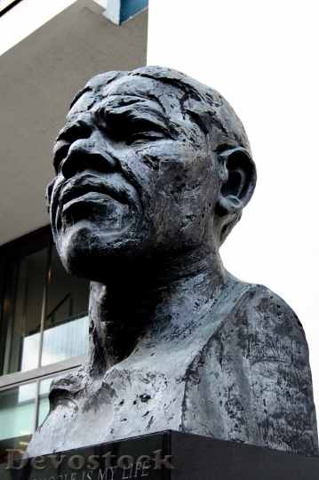 Devostock Nelson Mandela Statue London