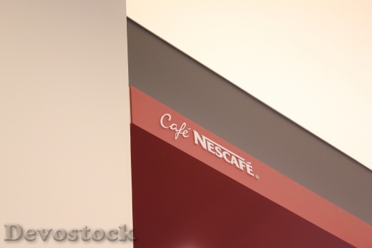 Devostock Nescafe Cafe Logo Red