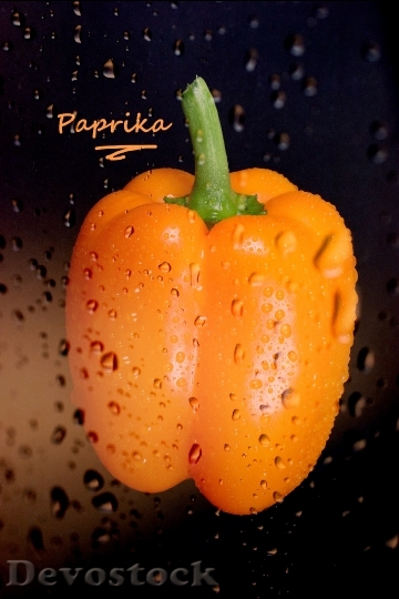 Devostock Paprika Vegetables Orange Food