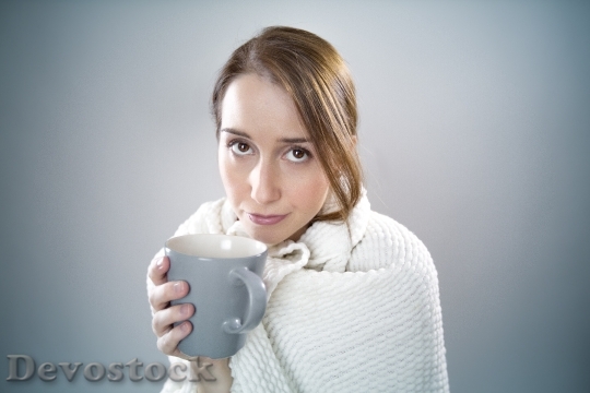 Devostock Patient Girl Woman Coffee