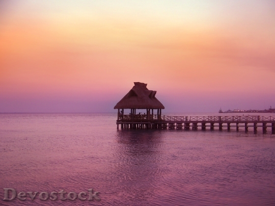 Devostock Peace Sunset Rest Sea