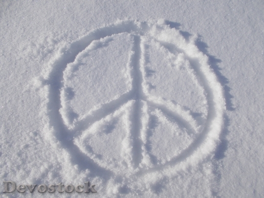 Devostock Peace Symbol Peace Sign