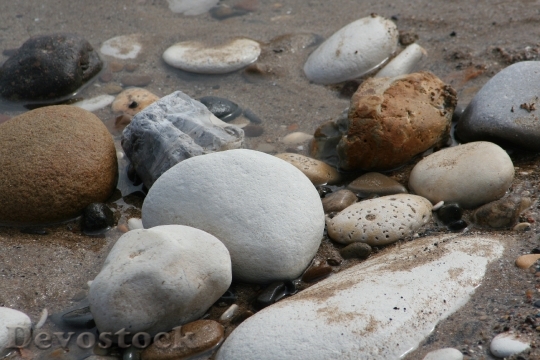 Devostock Pebbles Stones Beach Bridlington