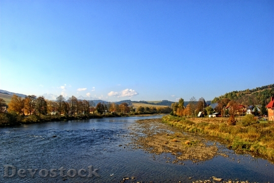Devostock Pieniny Dunajec Autumn Leaves