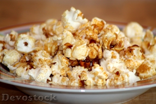 Devostock Plate Art Popcorn Corn 2