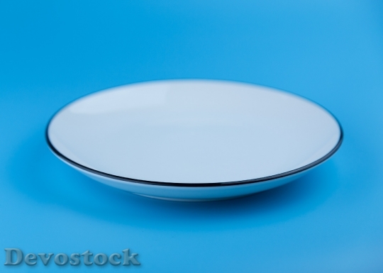Devostock Plate Blue Abstract 56367 4K