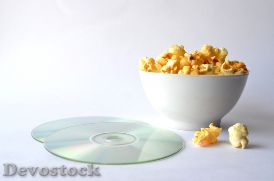 Devostock Popcorn Fast Food Movie