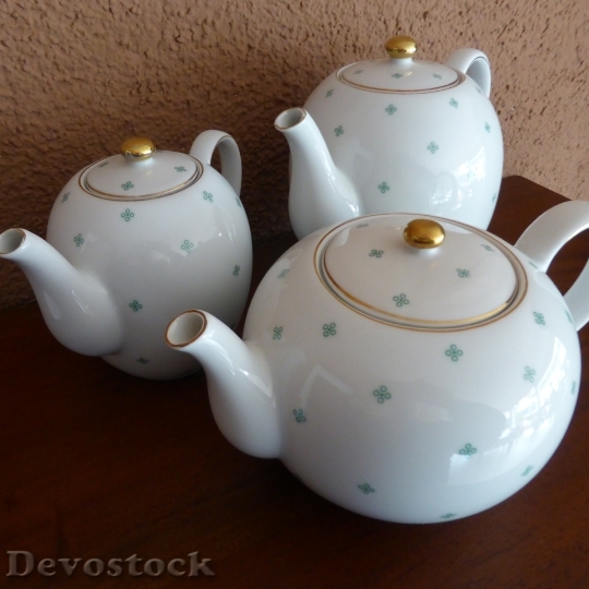 Devostock Porcelain Tableware Coffee Pot