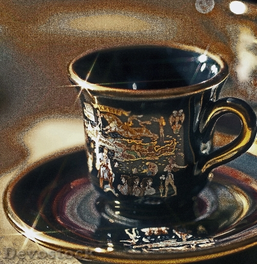 Devostock Porcelain Teacup Cup Coffee