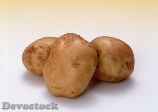 Devostock Potato On White Background