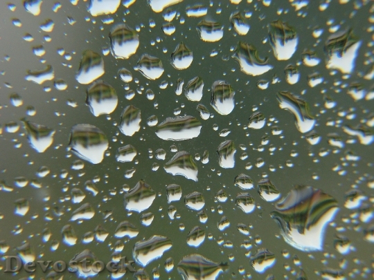Devostock Rain Drops Glass Window 0