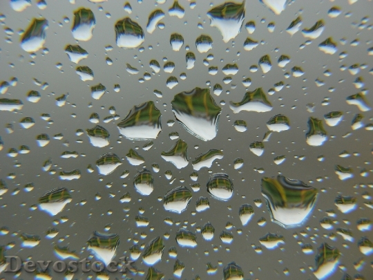 Devostock Rain Drops Glass Window