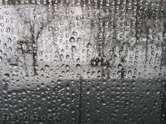 Devostock Rain Drops Wet Droplets