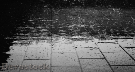 Devostock Rain Floor Water Wet