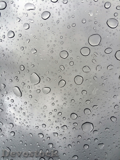 Devostock Rain Raindrops Glass Window
