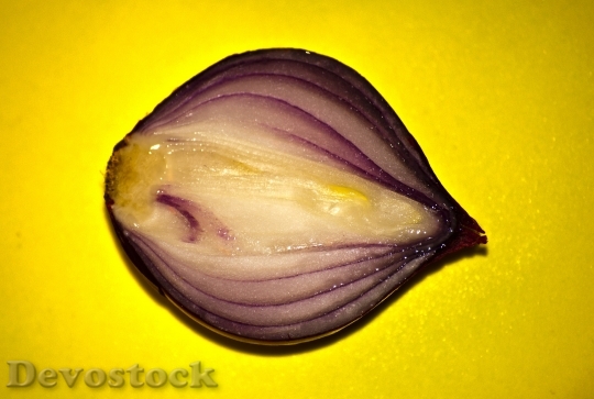Devostock Red Onion Rings Yellow 0