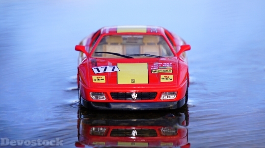 Devostock Red Water Sports Car 10280 4K