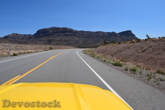 Devostock Road Yellow Car Trip