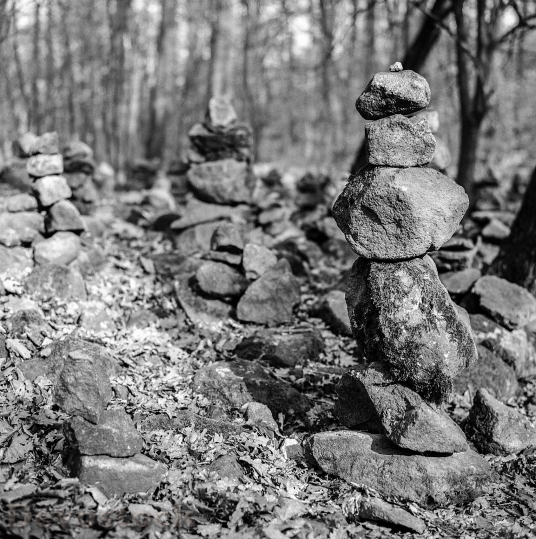 Devostock Rocks Balancing Nature Balance