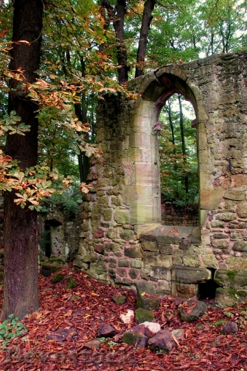 Devostock Ruin Autumn Architecture Burgruine