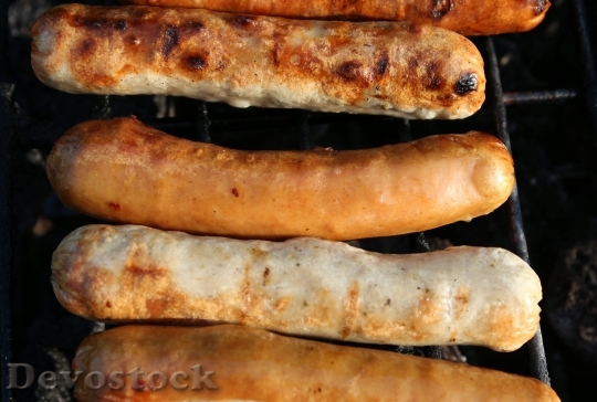 Devostock Sausage Fry Bratwurst Barbecue