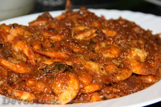 Devostock Shrimp Curry Spices Taste 1