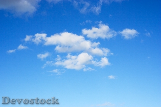 Devostock Sky Blue Cloud Weather