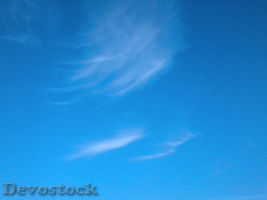 Devostock Sky Blue Nature Weather