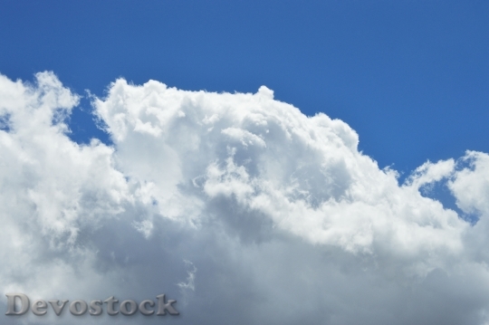 Devostock Sky Cloud Blue Background