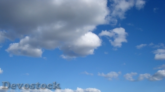 Devostock Sky Clouds Landscape Noon