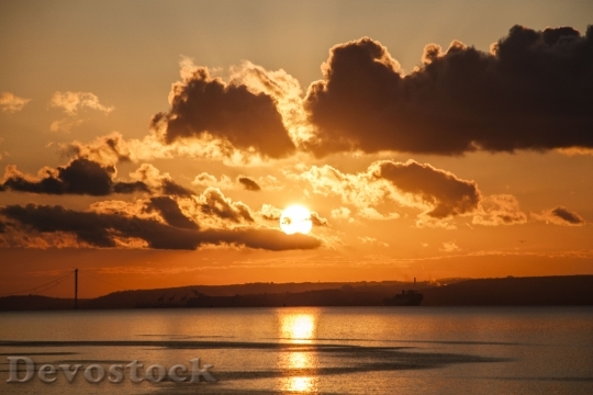 Devostock Solar Sunset Views Sea 0