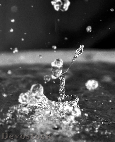Devostock Splash Water Drop Droplet