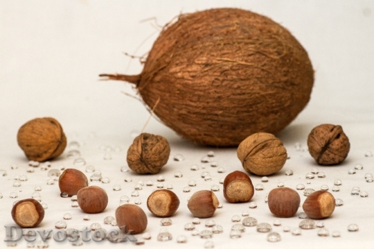 Devostock Still Life Nuts Walnuts