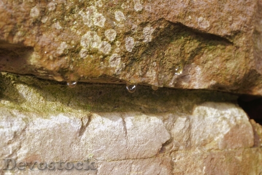 Devostock Stone Rock Drop Water