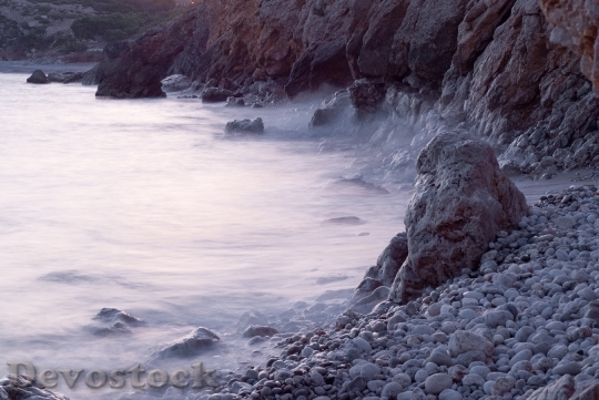 Devostock Stones Meditation Sea Waves