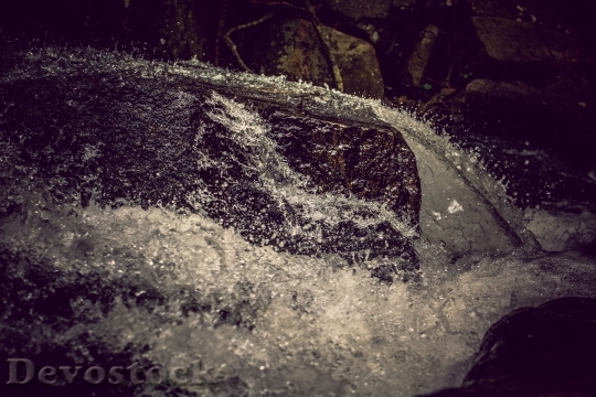 Devostock Stones Mountains Water Waterfall