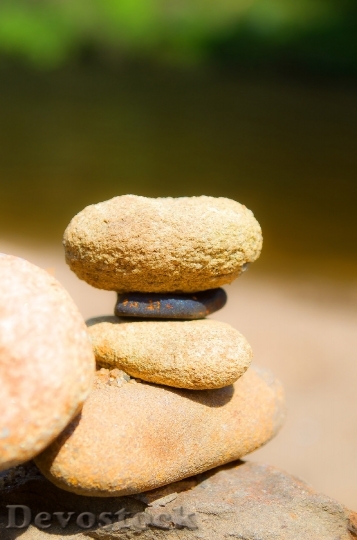 Devostock Stones Stacked Balance Zen