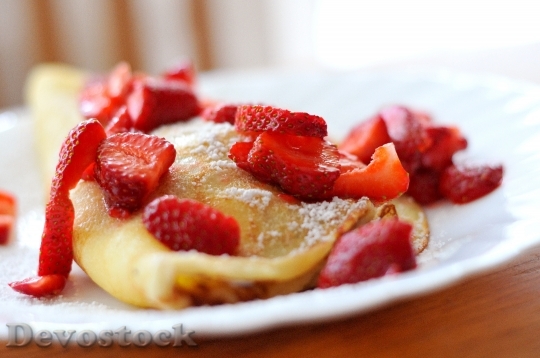 Devostock Strawberries Pancakes Dessert 932383