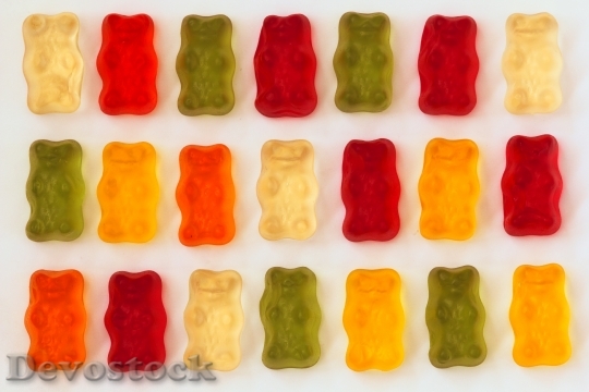 Devostock Sweets Gummy Bears Food