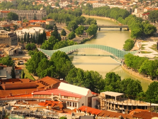 Devostock Tbilisi Bridge River Georgia