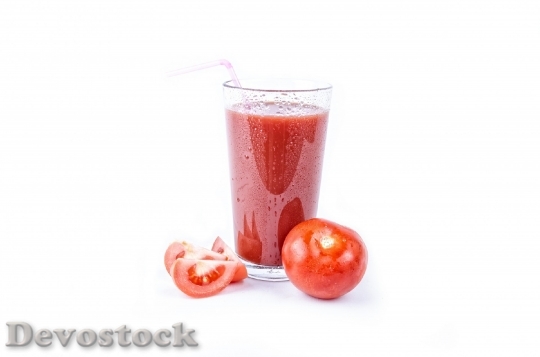 Devostock Tomato Isolated Vegetarian Meal 2