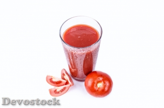 Devostock Tomato Isolated Vegetarian Meal