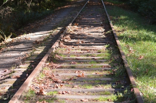 Devostock Train Tracks Rail Railroad
